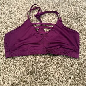 Victoria's Secret Purple Sports Bra with Racerback Design and Medium Support
